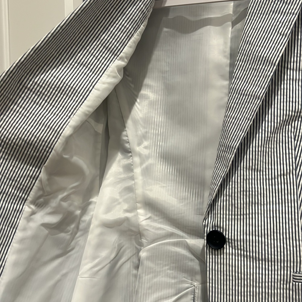ZARA Striped Blazer NWOT - Picture 6 of 8